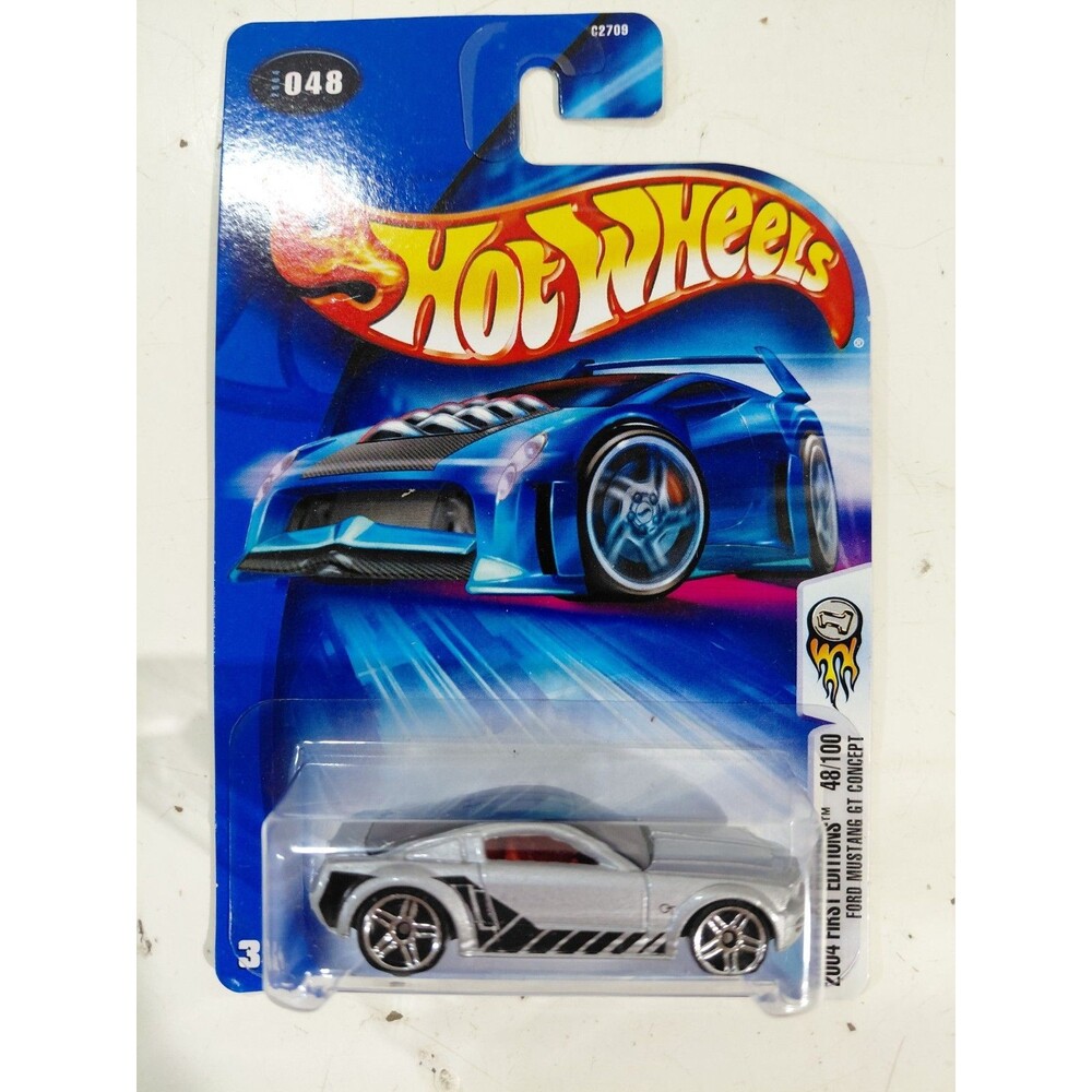 NIP Hot Wheels 2004 First Edition 1:64 Die Cast Ford Mustang GT Concept Car